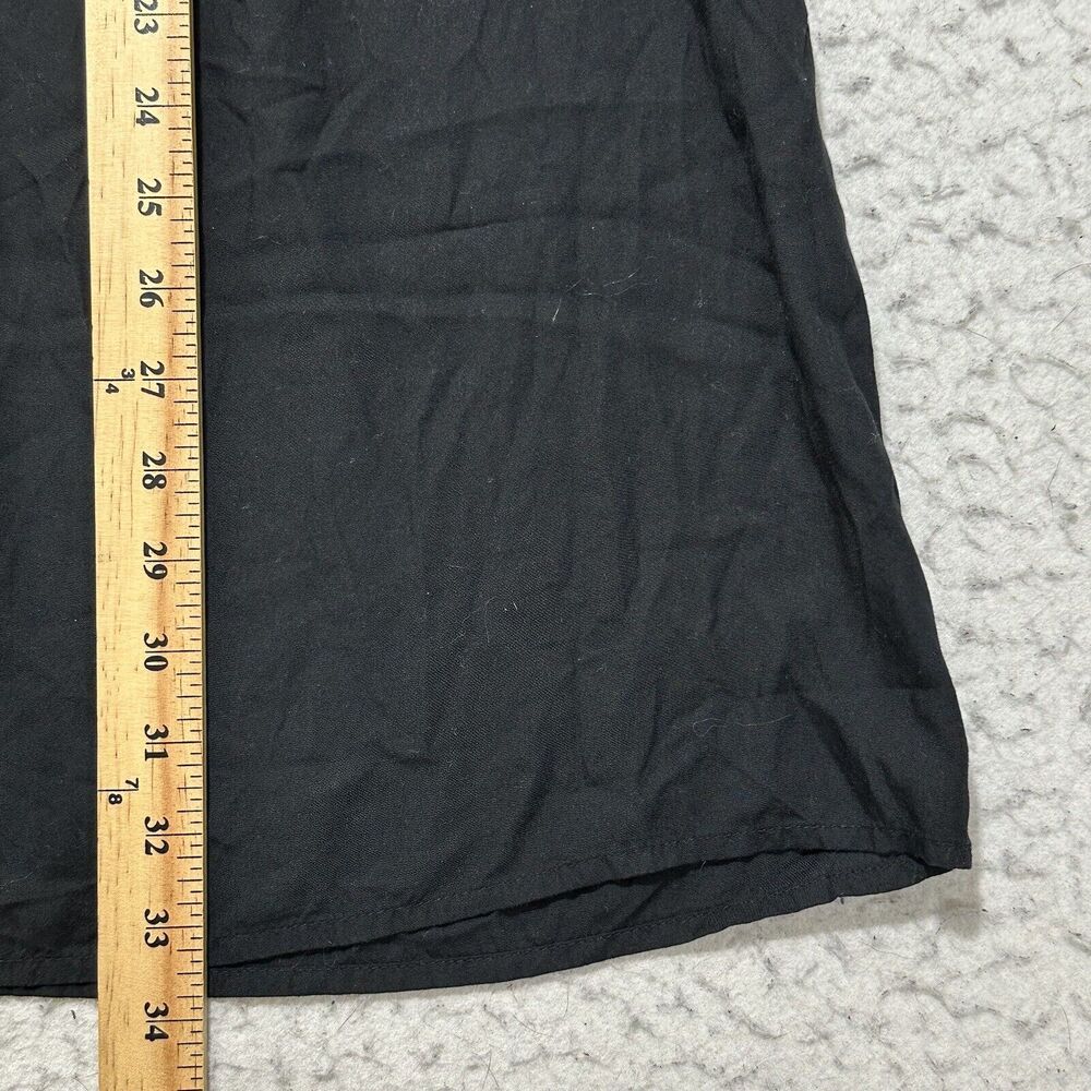 Old Navy Women's Medium Short Sleeve A-Line Dress Lace Embroidery Trim Black - Picture 8 of 12